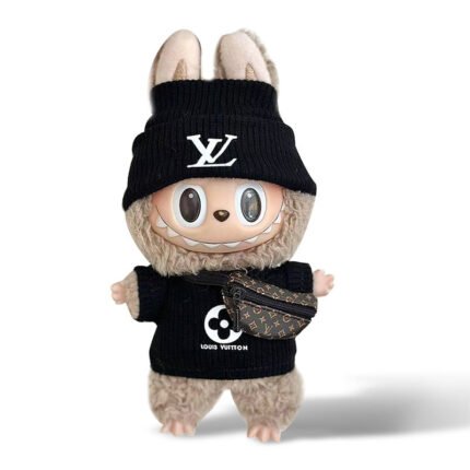 POP MART The Monsters Labubu Fashion Dress - L Style Black Top + Black hat + Bag (Pre-order 1-2 weeks arrive)
